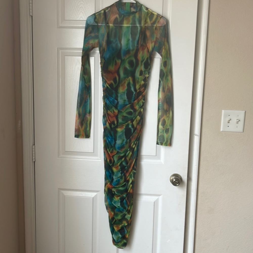Small Bodycon midi multicolor dress